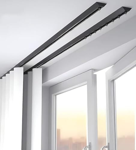Bastone per tenda da soffitto verniciato liscio per un facile scorrimento, perfetto per finestre di casa e ufficio e design elegante