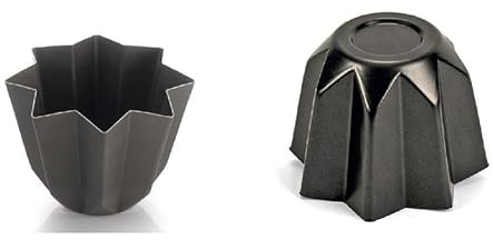 Moule PANDORO 1 KG : moule pour Pandoro conçu pour les levures de 1000 grammes (1 kg), idéal pour répliquer à la maison l'authentique gâteau de Noël. Parfait également pour les panettoni bas ou les