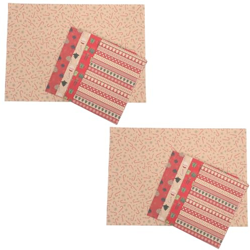 Baluue 10stücke Geschenkpapier Weihnachten Bögen Vintage-weihnachtspapier für Geschenke und Blumensträuße Partypapier mit Wintermotiven Geschenkverpackung für Festtagsanlässe