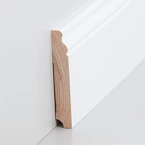Friedland 319.19115.31 Plinthe en bois massif laqué Blanc