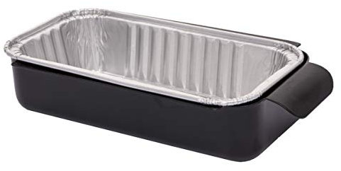 Char-Broil 10er-Pack Aluminium-Tropfformen, Silber, Medium, Einweg, passt in die Auffangschale des Grills, für Gemüse, Garnelen und Brot, 17,8 x 8,9 x 3,8 cm