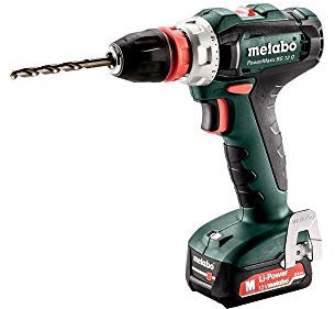 Metabo Akku-Bohrschrauber PowerMaxx BS 12 Q (601037500) 12V 2x Li-Ion; Ladegerät SC 30; metaBOX 118, Art des Akkupacks: Li-Ion , Akkuspannung: 12 V, Akkukapazität: 2 x 2 Ah
