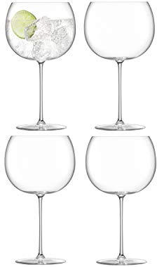 LSA International Borough BG09 Copa de balón, 680 ml, 4 unidades, transparente