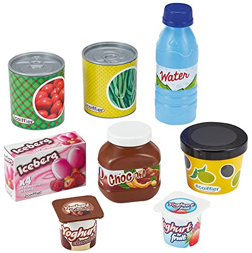 Jouets Ecoiffier - 933 - Filet de conserves et Produits de Longue durée - 100% Chef - Jeu d'imitation - Dès 18 Mois - Fabriqué en France