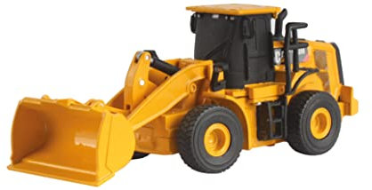 Carrera - 37026003 - CAT RC 950M Radlader I 1:64 Ferngesteuertes Baustellenfahrzeug I Kompakter Radlader für große Abenteuer I Inkl bewegliche Teile I Bis zu 30 min Fahrzeit I Original Lizenz