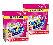 Spee Power Caps Color 4 + 1, 240 WL (2 x 120 Waschladungen), Colorwaschmittel für Buntwäsche & Dunkles, vordosiertes Waschmittel vereint Reinheit, Strahlkraft, Frische & Nachhaltigkeit