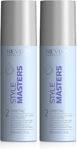STYLE MASTERS Curly Orbital Locken Activator, 150 ml, Styling für flexible Locken, Lockenaktivator mit Feuchtigkeitspflege, Haarstyling für ein voluminöses, glänzendes Ergebnis (Packung mit 2)