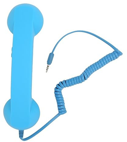 Auricular de Teléfono para Teléfono Móvil, Auricular de Teléfono Retro de 3,5 Mm, Receptor de Teléfono Celular con Cable a Prueba de Radiación para Computadora con Teléfono