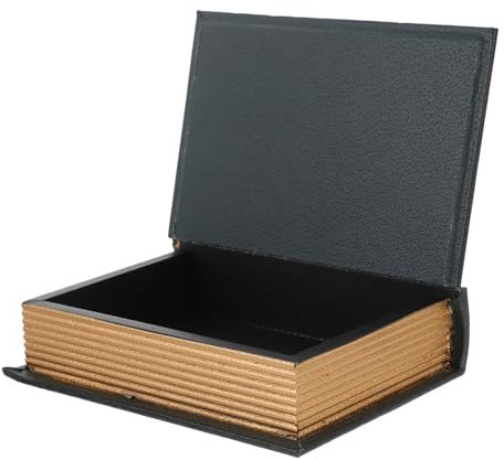 Boîte De Rangement Faux Livre Vintage Style Européen Pour Bijoux Souvenirs