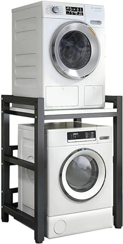 GZYHDC Meuble de Rangement pour Machine à Laver à Tambour,Kit d'empilage pour Machine à Laver et sèche-Linge pour Salle De Bain Cuisine Balcon Buanderie,Charge:400 Kg