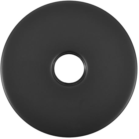 QUARKZMAN Runde Duscharmatur-Blende, 3,5 Edelstahl-Rosette zur Abdeckung von Lücken und Löchern, passend für alle Standard-Rohre mit 20 mm Durchmesser, Schwarz