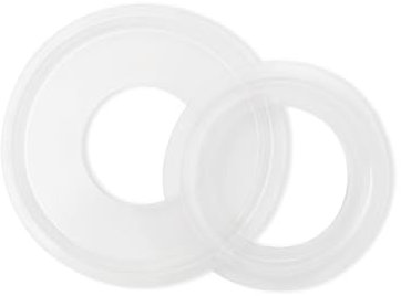 SSIMOO 5 Stück hochtransparentes Silikon 1,5 2 2,5 3 3,5 4 Drei-Clip-Silikondichtung mit Ring hausgemacht kindly(OD64mm)