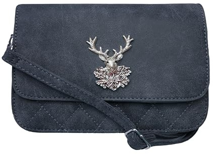 Moschen Bayern Trachtentasche Dirndltasche Damentasche Handtasche Umhängetasche Ledertasche - Marine