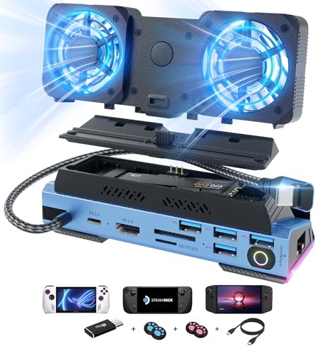 YCE 14-in-1 Steam Deck Dock for Switch, ROG Ally, Legion Go