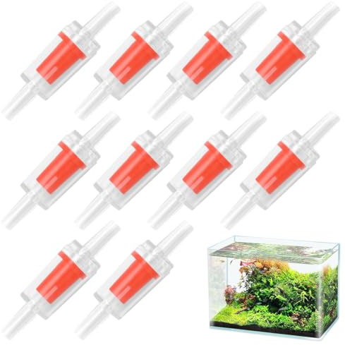 YUZNA 10 Stück Luftpumpen Rückschlagventile,Rückschlagventil für Aquarien,Aquarium Pumpenschutz Kunststoff Rückschlagventile,Luftschlauch Aquarium,für Airline Tubing Aquarium Zubehör