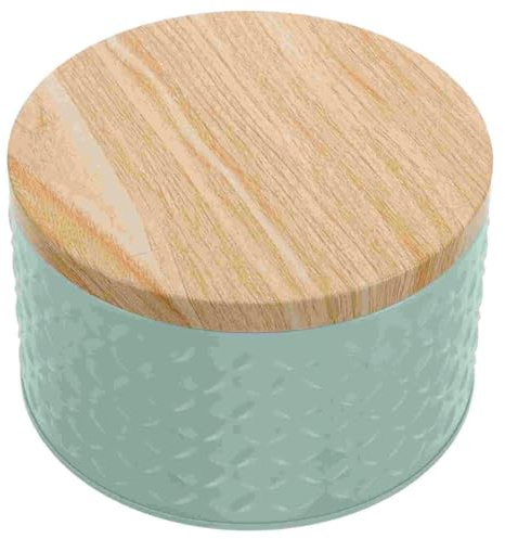 MIONGKI 2 Pezzi di Scatola per Biscotti in Ferro con Coperchio, scatole di Metallo Decorative, scatole Regalo in Latta per cioccolatini, Caramelle, Biscotti, Torte, Regalo