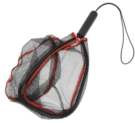 Toyvian Epuisette Portable pour Crevettes et Poissons Mini Filet pour Aquarium et Étang Noir