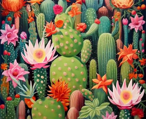 Puzzle 90 Teile für Erwachsene, Grüne Kaktusblüte 25x20cm Puzzle Erwachsene 90 Teile Lernspiel Herausforderung Spielzeug, Geschicklichkeitsspiel für die ganze Familie