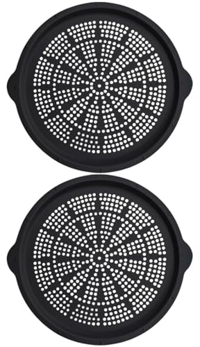 Generico Teglia per Pizza,2 Pezzi Da 39.9 Centimetri In Silicone Sicuro Per Lavastoviglie - Teglia per Pizza Antiaderente per Forno,Per Barbecue All'Aperto Picnic E Cottura Al Forno