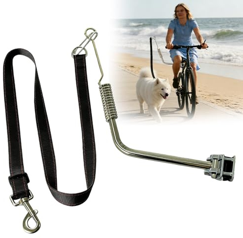 Guinzaglio per Cani Da Bicicletta: Guinzaglio per Bici per Cani, Fissaggio Senza Attrezzi, Guinzaglios Addestramento Bicicletta per Jogging,Allenamento,Ciclismo E Attività All'aperto