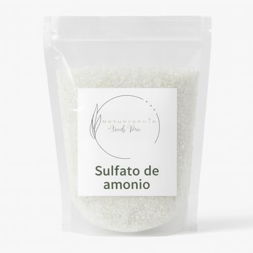 Sulfato de Amonio 21% Fertilizante Granular | Alto Nitrógeno + Azufre | Crecimiento Rápido, Verde Intenso | Ideal para Huertos, Césped, Pasto y Jardinería | Soluble en Agua | 1Kg