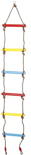 FUNNETOYU Échelle de Corde pour Garçon et Filles en PE Réglable, d'escalade Extérieur et Intérieur, Ensemble de Jeu Polyvalent pour Grimper, Équipement Sécurisé pour Jeux en Plein Air