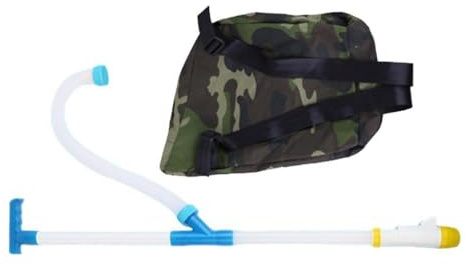 vreplrse Spandiconcime manuale, zaino agricolo, borsa durevole, applicatore di letame per esterni, set di attrezzi, zaino agricolo, borsa portatile per esterni , PVC , Tubo 90cm