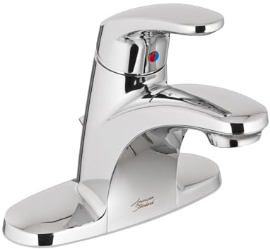 American Standard Colony Pro Single-Handle Bathroom Sink Faucet with Metal Drain, 1.2 GPM, Polished Chrome 7075000.002