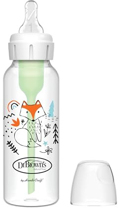 Dr. Brown 's Options – Biberon Standard, 250 ml, colore: blu