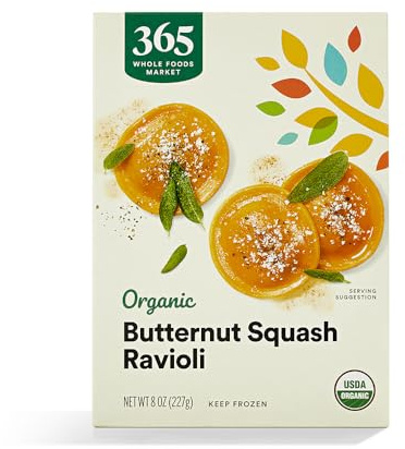 365 by Whole Foods Market, Organic Butternut Squash Ravioli, 8 oz, (Frozen)