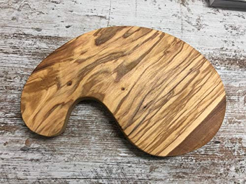Muebles Siolca Tabla en Madera de Olivo Tabla de Cortar, Tabla de de Cocina, Tabla de Picar.