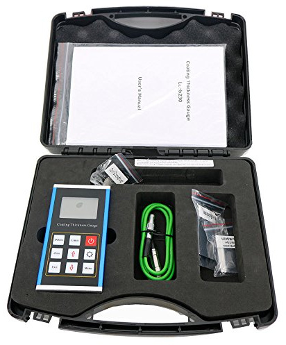 Graigar Leeb230 Digital Portable Coating Thickness Gauge Meter Tester Magnetic Induction Principle Coating Thickness Meter with Metal Shell