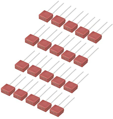 sourcing map 20Stk DIP Halterunged Miniatur Quadrat Mikro Sicherung T4A 4A 250V rot DE de