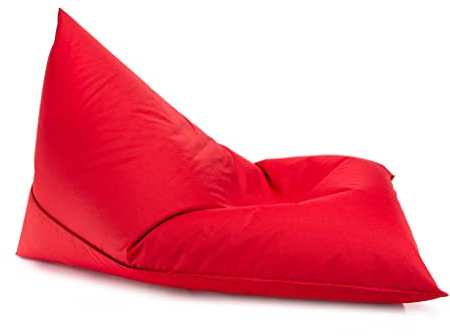 Ecopuf Lazy Sittsäck S Fåtölj Tygsäck Slitstark Polyester Vattentät för Inomhus och Utomhus 80 x 130 cm Vadderad med Polystyren