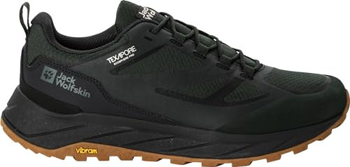 Jack Wolfskin Herren TERRAVENTURE Texapore Low M Wanderschuh, Black Olive, 45.5 EU