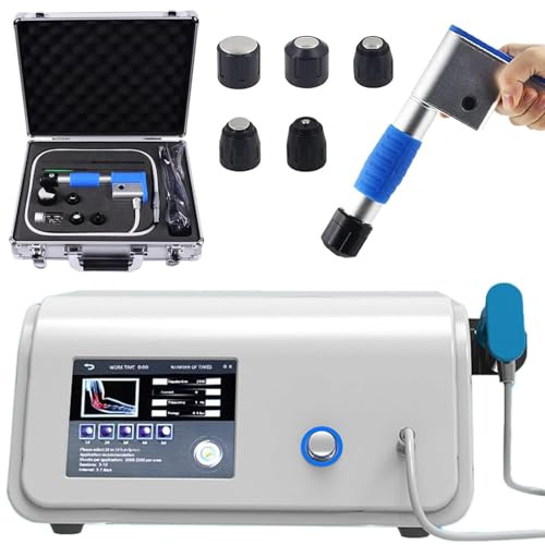 DDZJTPP Instrumento De Fisioterapia De Ondas De Choque,Masaje,Dispositivo De Terapia Extracorpórea ED,Máquina De Alivio del Dolor,Músculo De Tejido Profundo para Fascitis Plantar,Dolor De Talón