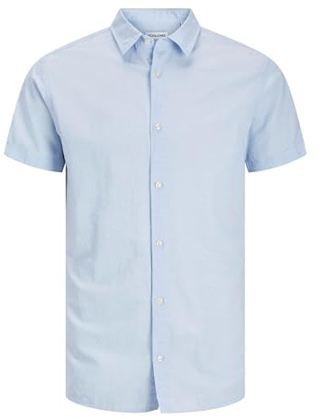 JJEBREEZE skjorta SS SN PLS, Chambray Blue, 5XL