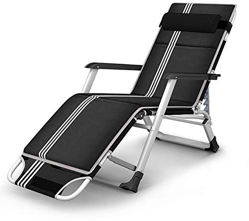 WADRBSW Patio-Liegestühle, Lounge-Sessel, verbreiterte Klapplaken, Büro, Mittagessen, Mittagspause, Liege, Strandbett, unsichtbares Bett, Feldbett, 178 x 52 x 25 cm, langlebig to Pursue Happiness