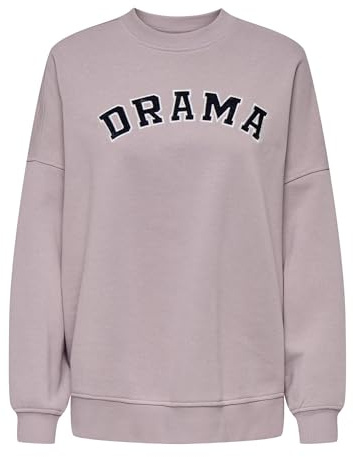 ONLY Damen Onlkaitlyn L/S Velour O-Neck SWT, Violet Ice, 46