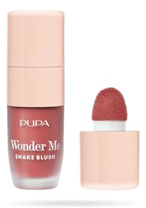 Pupa Blush Wonder Me Shake, Fard Viso Liquido Traslucente, Nuova Texture Water Cream - Colorito Fresco e Radioso, Formula Clean, Made in Italy (Colore 003 Strawberry Daiquiri)
