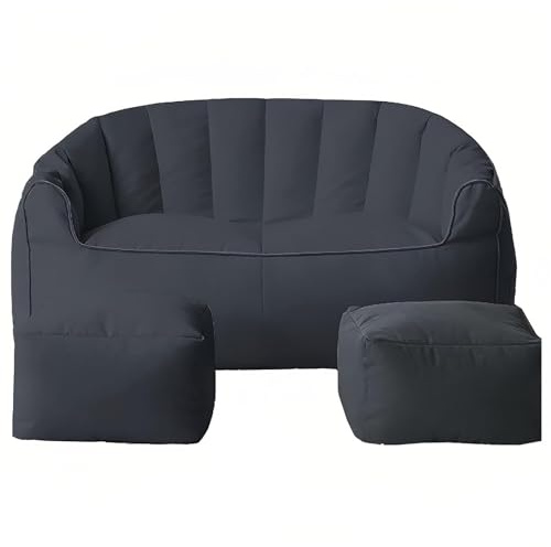 SAYEYBU GroßEr Sitzsack Bezug FüR 2 Personen, Sofa Mit Hoher RüCkenlehne Und Besonderer Form, Weiche Baumwollliege, Ohne FüLlung, FüR Wohnzimmer, Schlafzimmer, Balkon
