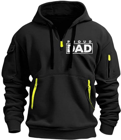 Hoodie herr oversize svart tröja herr Blend slim fit sweatjacka halvdragkedja fritidsjacka bekväm sweatshirt enfärgad sportkläder höst vinter övergångskappa lätt sporttopp
