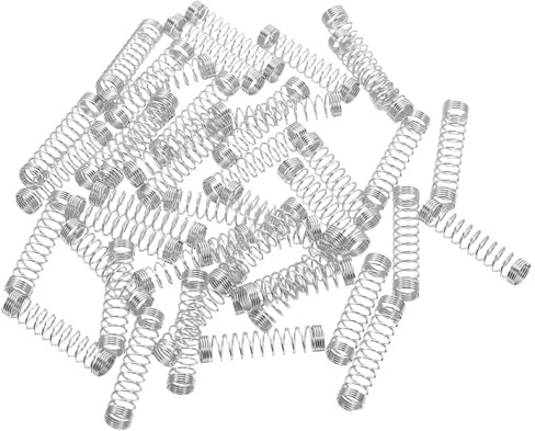 TOVINANNA 50 Molle per Penna a Sfera in Acciaio Inossidabile Molla di Compressione e Ritorno Mini Molle di Pressione per Ricarica Penna Gel Kit Sostituzione per Uso Ufficio e Scuola