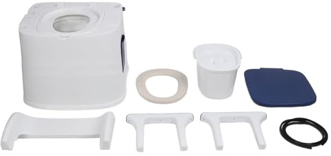 Sedia toilette portatile bracciolo pieghevole morbido sedile in PU comodino sedia comodino per donne anziane incinte blu