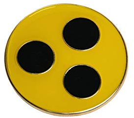 Blindenplakette Plakette aus Metall mit Magnet