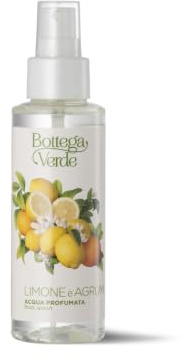 Bottega Verde - Limone e Agrumi, Essenza d'Acqua, 100 ml, Acqua Profumata dalla Fragranza di Agrumi, Rinfrescante Corpo, Formula Dermatologicamente Testata