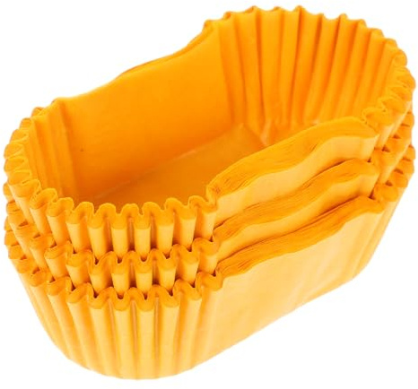 1000 PCS Cupcake Liners Greaseproof Paper Baking Cups Rectangle Muffin Cases Oil-Proof Cupcake Wrappers for Wedding Baby Shower Party Supplies - 7.3 x 3.5 x 2.5 cm