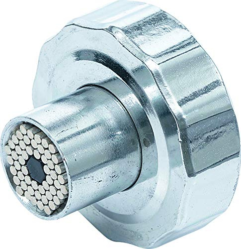 BGS Diy 70055 | Multi-Einsatz | Handratschen-Drehgriff | SW 7-19 mm | Federbelastete Stifte | für Sechskant-Schrauben und -Muttern | Zoll und metrische Größen | umschaltbar