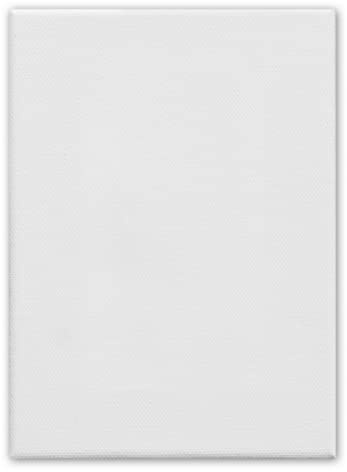 Kangaro Leinwand - canvas 13x18cm 380gr/m2 100% Baumwolle mit Kiefernholzrahmen, Weiss