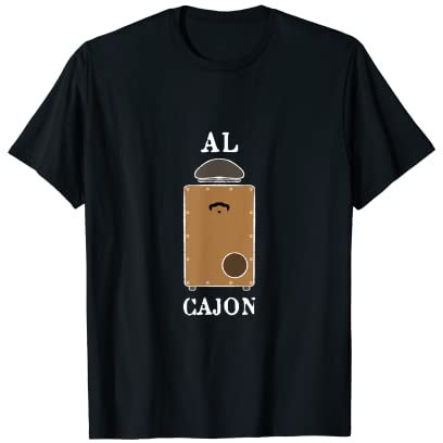 Cajon-Trommel Spanische Jaming-Schlagzeuger T-Shirt